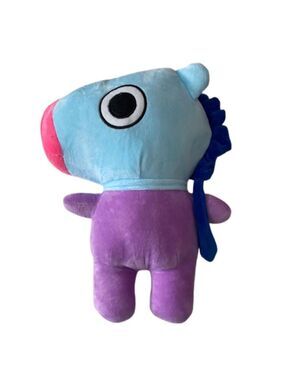 NWOT New BTS21 Line Friends Plushie "MANG" blue horse BTS‎ 21 stuff toys